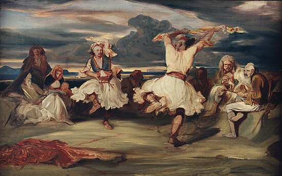 Les Danseurs Albanais by Alexandre-Gabriel Decamps (c. 1835).jpg